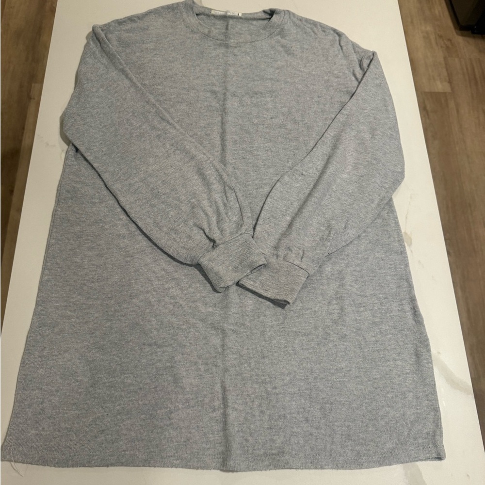 Reformation Heather Gray Short Sweater Dress